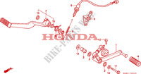 BRAKE PEDAL dla Honda CBR 1000 F 1993