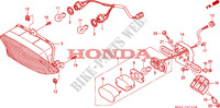 TAILLIGHT dla Honda CBR 1000 DUAL CBS 2000
