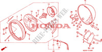 HEADLIGHT (VF750CW/X/Y) (VF750C2W/X/Y) dla Honda SHADOW 750 1999