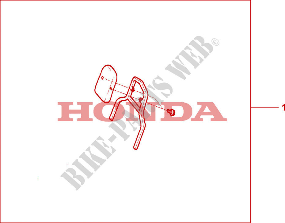 BACKREST dla Honda VF 750 MAGNA 1999