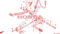 PEDAL dla Honda NTV 650 1997