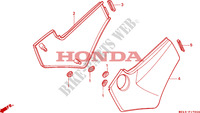 SIDE COVERS dla Honda NTV 650 1995