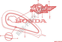 MARK (4) dla Honda STEED 400 1995
