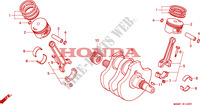 CRANKSHAFT dla Honda VLX SHADOW 600 2 TONE 1999