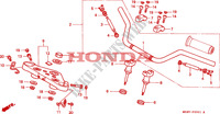 HANDLE PIPE/TOP BRIDGE (2) dla Honda VLX SHADOW 600 1999