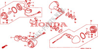 INDICATOR (2) dla Honda VT SHADOW 600 34HP Kumamoto factory 1999
