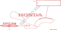 MARK (4) dla Honda VLX SHADOW 600 2 TONE 1999
