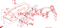 REAR FENDER (2) dla Honda VLX SHADOW 600 2 TONE 1999