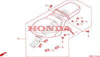 SEAT (2) dla Honda SHADOW 600 VLX DELUXE 1999