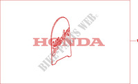 SISSY BAR BACK PLATE SHADOW dla Honda VLX SHADOW 600 1999