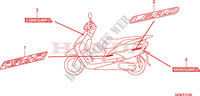 STICKERS dla Honda LEAD 110 2012