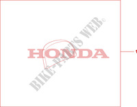 35L TOP BOX PAD dla Honda SH 300 SPORTY ABS SPECIAL ED 2008