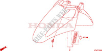 FRONT FENDER dla Honda SH 300 SPORTY ABS SPECIAL 2F 2008
