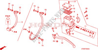 REAR BRAKE MASTER CYLINDER  dla Honda SH 300 ABS TOP BOX 2010
