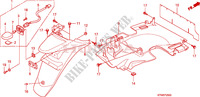 REAR FENDER dla Honda SH 300 ABS TOP BOX 2010