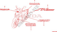 STICKERS dla Honda SH 300 SPORTY ABS SPECIAL E 2009