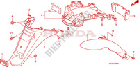 REAR FENDER dla Honda PES 125 INJECTION SPORTY 2010