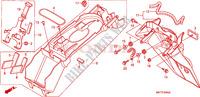 REAR FENDER dla Honda XL 1000 VARADERO ABS 2009