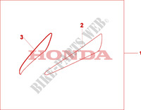 SIDE FAIRING ACCENT dla Honda XL 1000 VARADERO ABS 2009