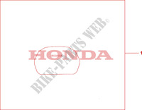 TOP BOX COVER dla Honda XL 1000 VARADERO ABS 2009