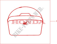 TOP BOX INNERBAG dla Honda XL 1000 VARADERO 2009