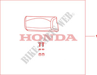 TOP BOX PILLION PAD (LOW) dla Honda XL 1000 VARADERO 2007
