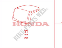 TOP BOX PILLION PAD (TOP) dla Honda XL 1000 VARADERO ABS 2009
