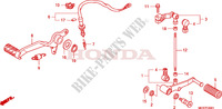 BRAKE PEDAL/ CHANGE PEDAL (CBF600S8/SA8/N8/NA8) dla Honda CBF 600 NAKED ABS 34HP 2008