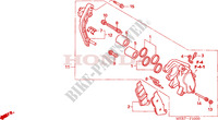 FRONT BRAKE CALIPER (L.) (CBF600S6,8/SA6/N6,8/NA6) dla Honda CBF 600 FAIRING 2008