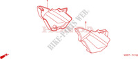 SIDE COVERS (CBF600S6/SA6/N6/NA6) dla Honda CBF 600 NAKED 2006