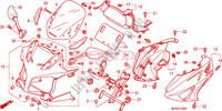 FRONT COWL dla Honda CBF 600 FAIRING ABS 25KW 2009