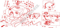 FUEL TANK (CBF600S/SA) dla Honda CBF 600 FAIRING ABS 25KW 2009