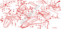 REAR FENDER dla Honda TRANSALP 700 ABS WHITE 2009