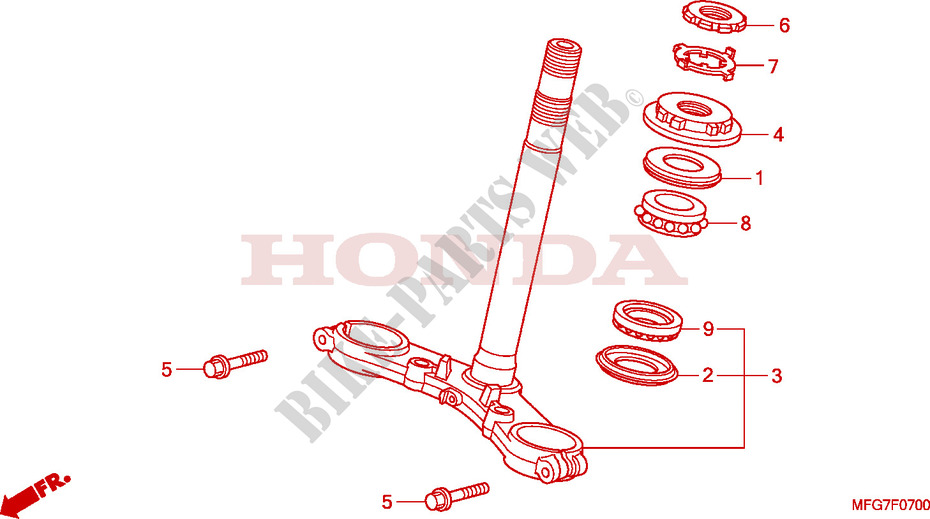 STEERING DAMPER dla Honda CB 600 F HORNET 34HP 2009
