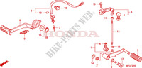 PEDAL dla Honda CB 600 F HORNET ABS 2010