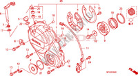 RIGHT CRANKCASE COVER dla Honda CB 600 F HORNET STRIPE 34HP 2010