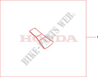 SWINGARM PAD dla Honda CB 1000 R ABS TRICOLOR 2011