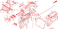 TAILLIGHT dla Honda CB 1000 R ABS TRICOLOR 2011