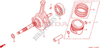 CRANKSHAFT dla Honda TRX 250 FOURTRAX RECON Standard 2009