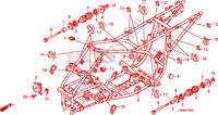 FRAME dla Honda TRX 250 FOURTRAX RECON Standard 2010