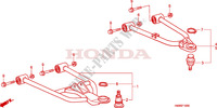 FRONT SUSPENSION ARM dla Honda TRX 250 FOURTRAX RECON Electric Shift 2010