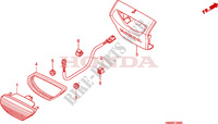 TAILLIGHT dla Honda TRX 250 FOURTRAX RECON Electric Shift 2010