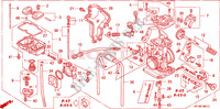 CARBURETOR (TRX450R6,7,8/ER6,7,8) dla Honda TRX 450 R SPORTRAX Electric Start RED 2008