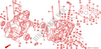 CRANKCASE (TRX450R6,7,8/ER6,7,8) dla Honda TRX 450 R SPORTRAX Kick start RED 2008