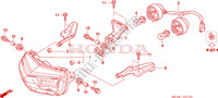 HEADLIGHT (TRX450R6,7,8/ER6,7,8) dla Honda TRX 450 R SPORTRAX Kick start RED 2008