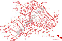 RIGHT CRANKCASE COVER (TRX450R6,7,8/ER6,7,8) dla Honda TRX 450 R SPORTRAX Electric Start 2008