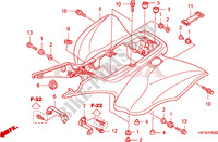 REAR FENDER dla Honda TRX 450 R SPORTRAX Electric Start 2009