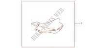 SEAT ASS*PRD/PBK* dla Honda CB 1000 R WHITE 2012