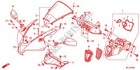 RADIATOR dla Honda CBR 600 RR VERMELHO 2012
