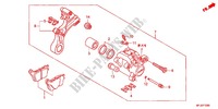 REAR BRAKE CALIPER dla Honda CBR 600 RR VERMELHO 2012